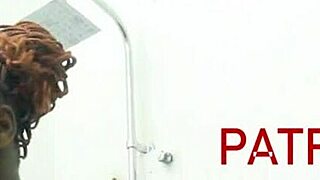 ebony babe with big tits rides my huge black cock deep in her wet pussy