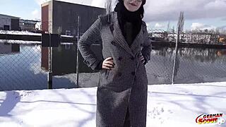 german pawg melli venom glasses picked up for berlin casting fuck