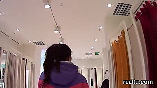 hey, ever seen this czech teen get clothes ripped and pov anal fucked in shop?