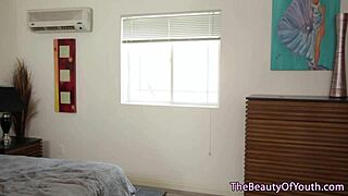 Ever wonder how cute blonde teens with small trimmed pussies lick each other on the sofa? 🛋️👅💕