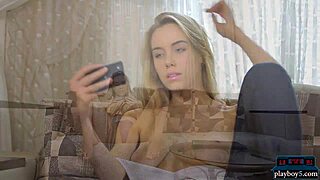 damn look at this natural teen blonde snapping selfies of her smooth shaved pussy