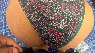 surprised big ass nalgona masturbatin pussy in pool i fuck her rough doggystyle
