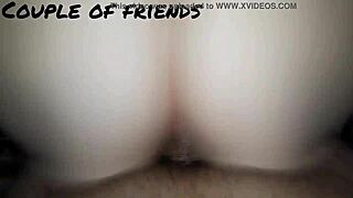 Horny Blonde Wife Fucks Hidden Kitchen Anal Ride to Cumshot