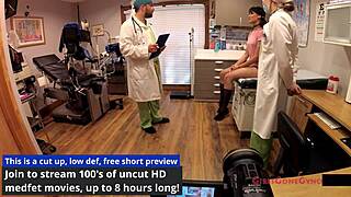 Channy Crossfire moans wildly fingering her tattooed ass with toys in latex nurse fetish