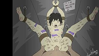 cheater gets bound feet fantasy fucked in cartoon bondage