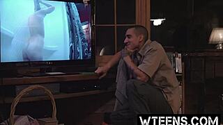 oh man that petite blonde in shower got snatched by my freaky dick deepthroat style