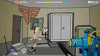 fuckerman campus parody with bbw milf tits and futanari action