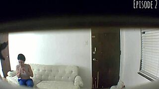 spy cam ep2 catches ebony handjob blowjob ending in cum swallow, right?