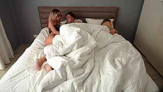 silent stepmom sneaks knowing pussy tease and tight fuck behind hubby's back