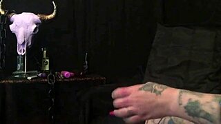 this hot blonde pawg milf leashes her slave for rough rimming, facesitting, and heel footjob worship 