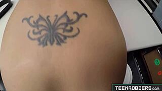 Hard Doggystyle Pounds Cute Shy Shoplifter Teen Lilly Hall