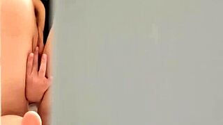 spying stepmom's fat ass leads to doggystyle pounding and cumshot explosion