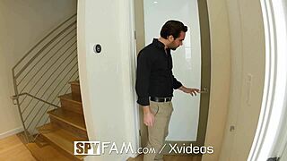 stepdad trades cash for blowjob doggystyle facial on small tits brunette 😏💦 cum in mouth deal