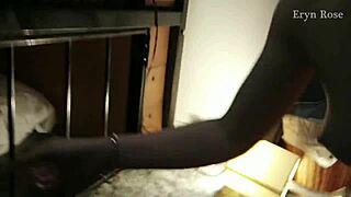 i give you the full tour of my shaved bdsm bed cage and kinky toys