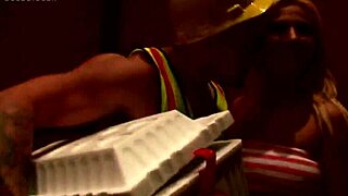 watch jenny lopez's perfect tattooed ass bounce as she rides cock in doggystyle and cowgirl