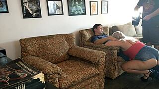 What wild secrets happen behind the cameras with these oiled up sluts?