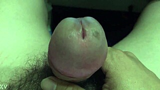 he pulls out his throbbing monster big cock for inspection