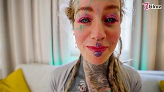 anuskatzz back takin three monster cocks in crazy double anal destruction!