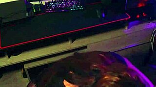 My chubby big tits roommate spots me gaming but begs for quickie doggystyle pounding her tight brazilian pussy