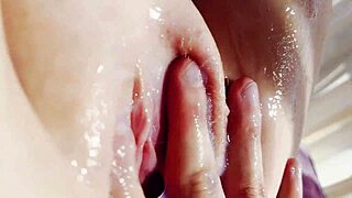stepsis pussy so wet n tight cum oozes out after hard fuck creampie
