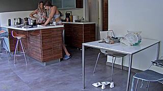 i'm spying hot asses kitchen damn!!