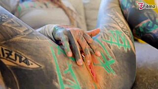 anuskatzz back takin three monster cocks in crazy double anal destruction!