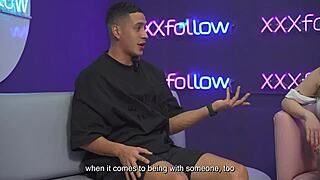 hot interview turns into wild threesome with latina milf maxx betancur kissing frenzy