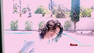 55yo Step Nana Kaya Knight Rips Clothes Seduces 18yo Step Grandson David Lee Horny Taboo Fuck