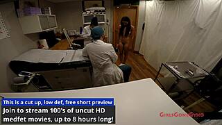 Tampa Uni Exam: Lilly Hall Spreads in Latex for Nurse Humiliation
