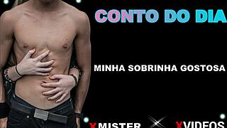 hot brazilian niece shows off her amateur curves up close