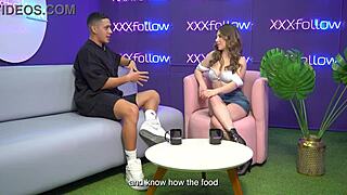 hot interview turns into wild threesome with latina milf maxx betancur kissing frenzy