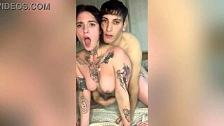 turra tattuada the exotic latina prostitute teases her tight pussy and tattooed ass for bisexual play