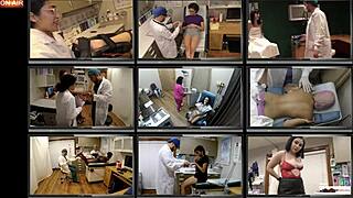 lotus lain spreads for patient's pov in humiliating latex exam