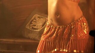 beautiful indian milf brunette lays down dancing solo amateur style