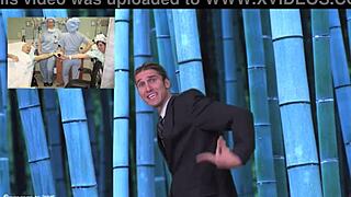 Is This Sexy Brunette Weather Girl Ripping Clothes For Public Outdoor Striptease Teasing Nude Undressing?