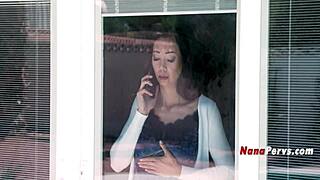 55yo Step Nana Kaya Knight Rips Clothes Seduces 18yo Step Grandson David Lee Horny Taboo Fuck