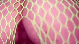 Nadia diamo shakes her sexy latina petite ass in fishnets slow motion twerk compilation