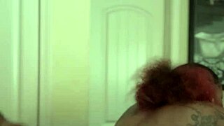 Amateur couple delivers hair-pulling backshots in bathroom bent over ending with cum on ass