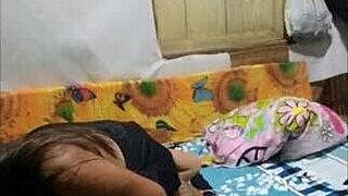 Step Sister Climbs on Chest Drops Panties Sucks Cock I Lick Her Vagina She Has Intense Orgasms