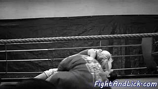 lesbian babes wrestle then switch to hot sixtynine play 😏👭