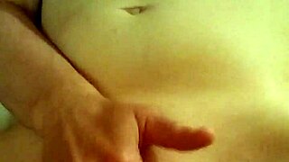 milf masturbates wildly then gets fucked and creampied inside