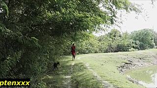 Desi Village Girl's Tight Pussy Gets Romantic College Boy Pounding