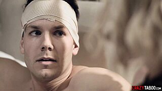 i'm the horny milf stepmom giving my teen stepson 18+ a sloppy blowjob and shaved pussy lick