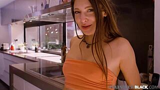 whoa cherry kiss is totally obsessed with that hard cock sucking it deep 😍 privateblack interracial action