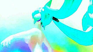 Hatsune Miku strips full nude in Odds and Ends Project Diva mod baring big tits ass and goddess curves