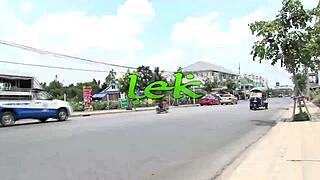 Ever wonder how a lovely Asian handles a monster cock pounding her tight shaved pussy raw?