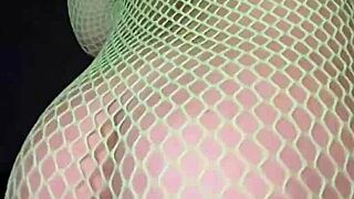 Nadia diamo shakes her sexy latina petite ass in fishnets slow motion twerk compilation