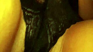 Fuck yes, close-up brunette teen soaks panties masturbating hard!