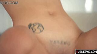 little princess ohana steps out of the bath and gets dirty fingering her pussy sucking monster cock riding deepthroating doggystyle with big tits big ass petite blonde