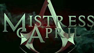 mistress april binds her lesbian slave in rosen garden for kinky anal domination and deepthroat fetish play